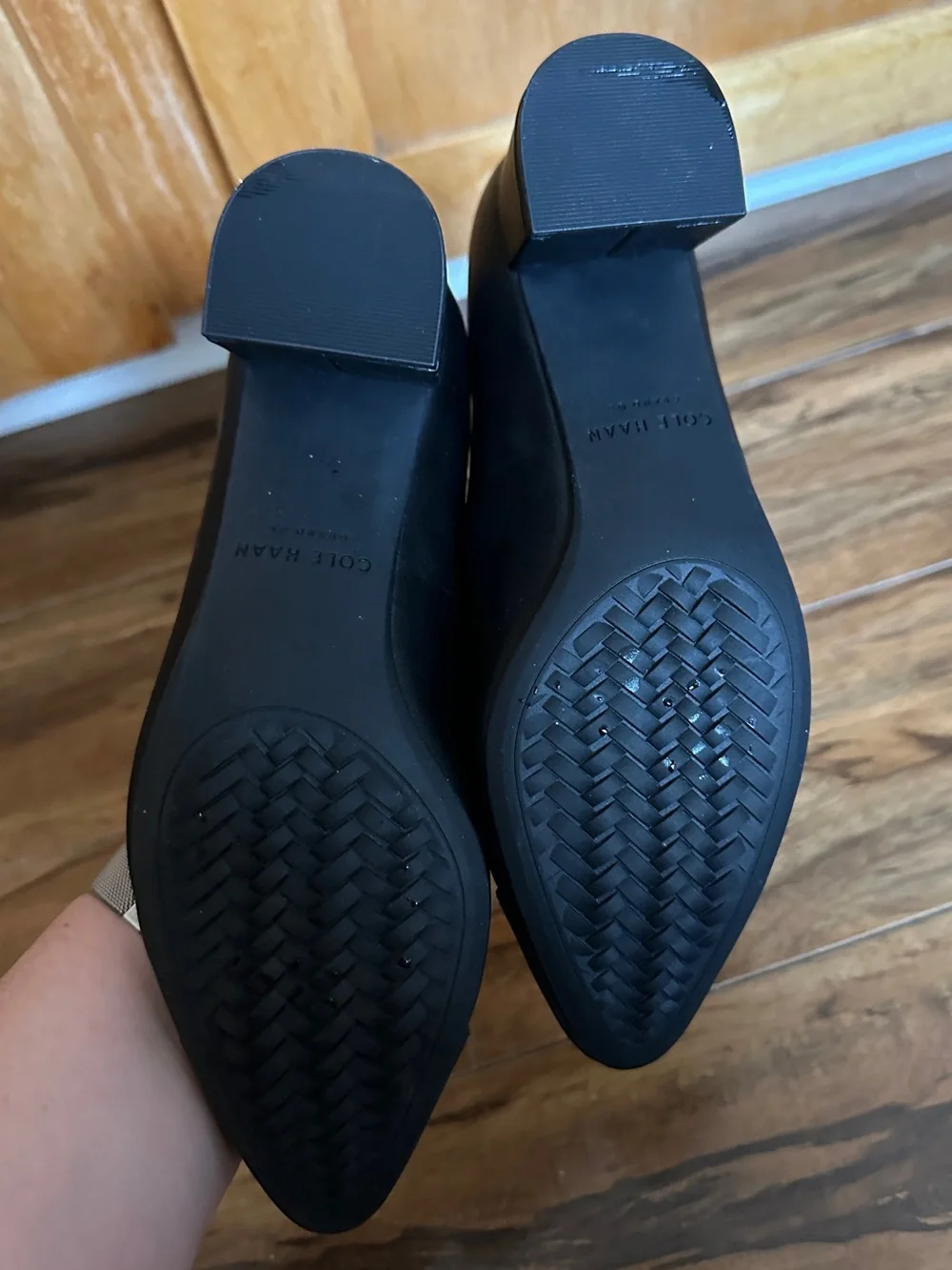Cole Haan Black Pointed-Toe Women's Heels